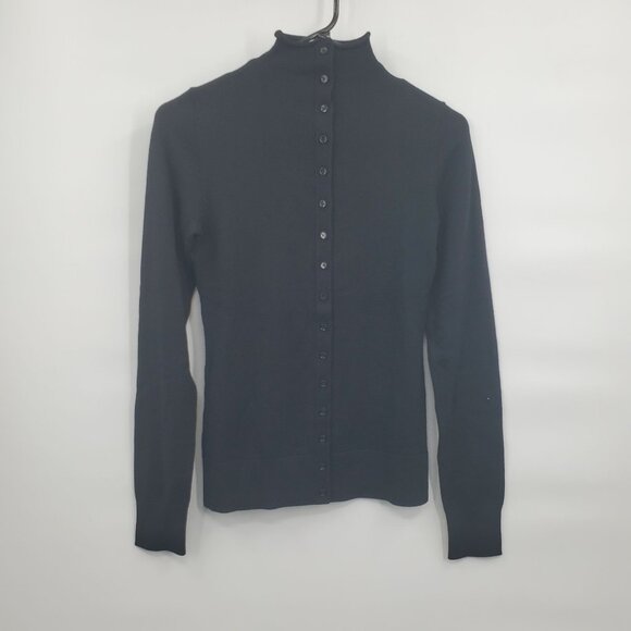 Modern Citizen Charlene Wool Button Mock Neck Sweater Top Women Size Small NWT - Picture 3 of 14